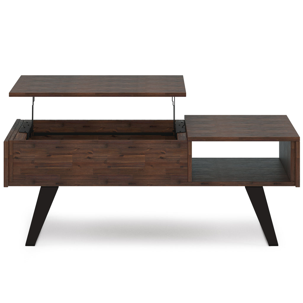 Lowry 48 Inch Wide Solid Acacia Wood Lift Top Coffee Table