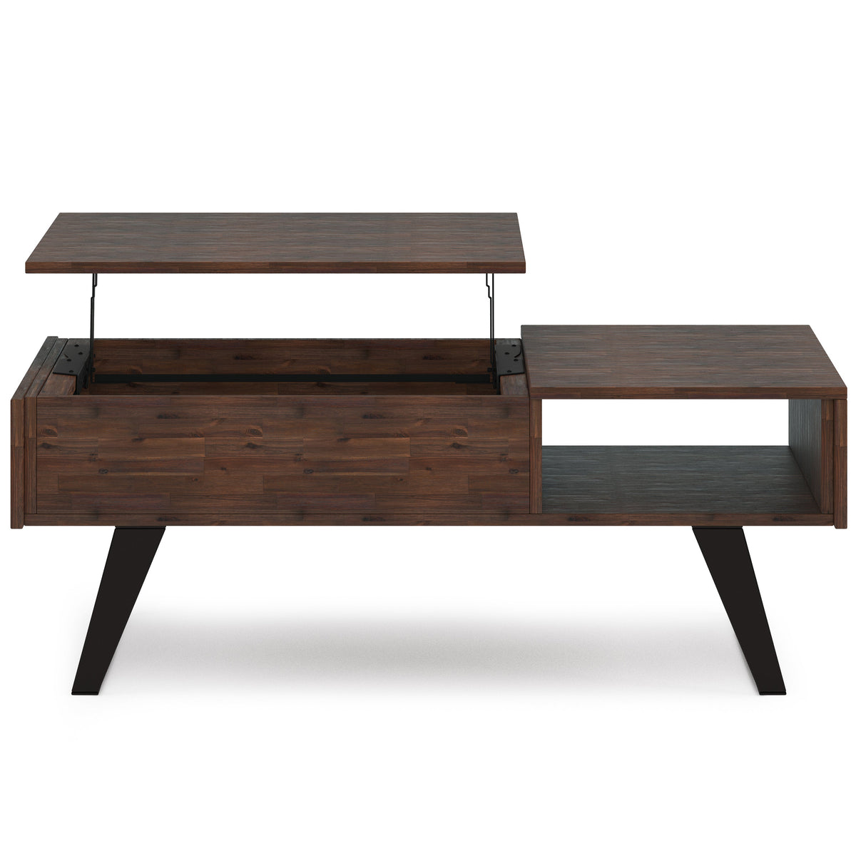 Lowry 48 Inch Wide Solid Acacia Wood Lift Top Coffee Table