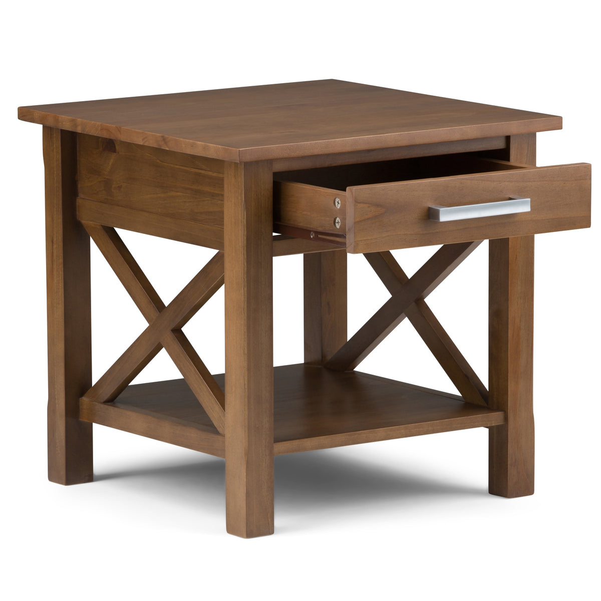 Kitchener End Table - Medium Saddle
