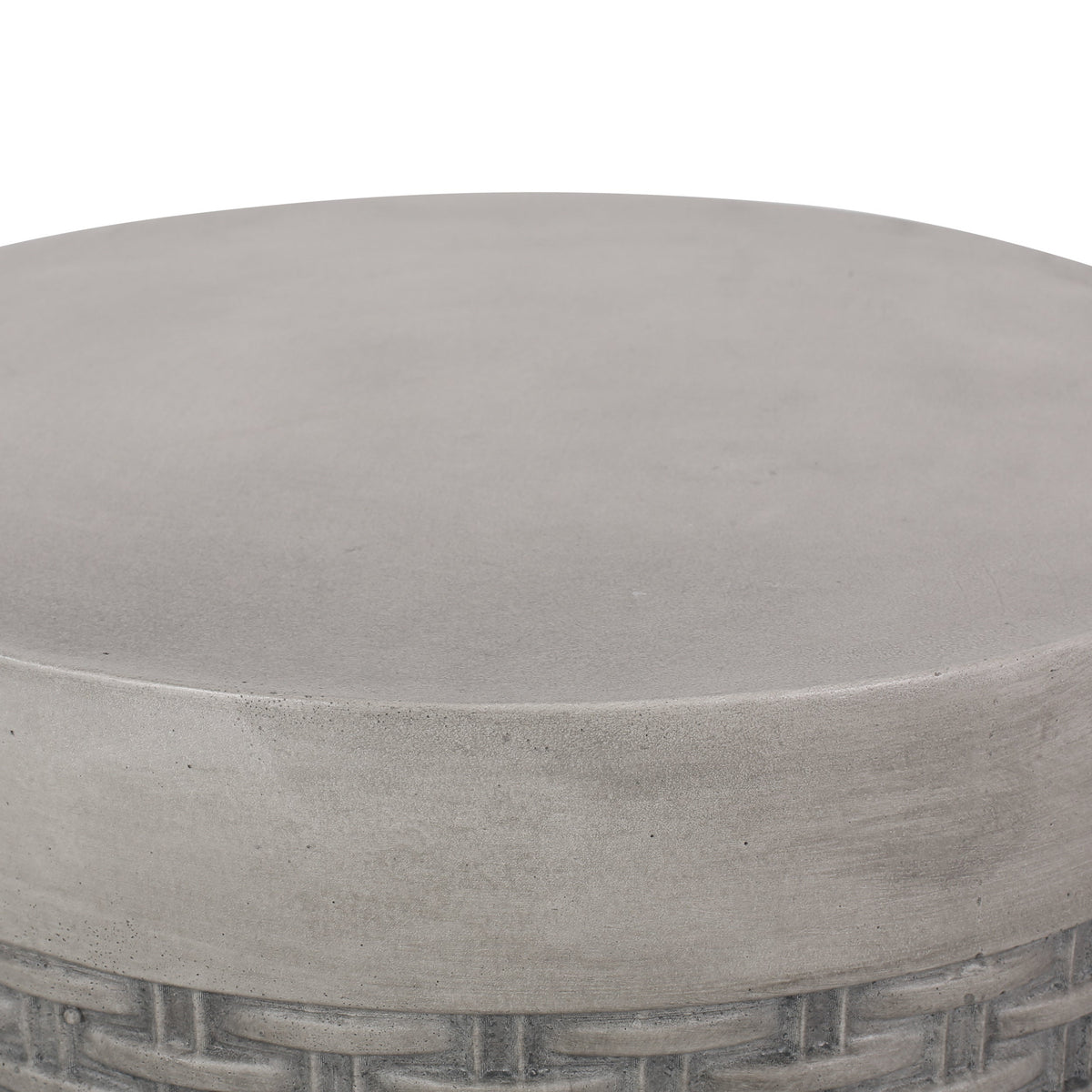 Outdoor Lightweight Round Concrete End Table