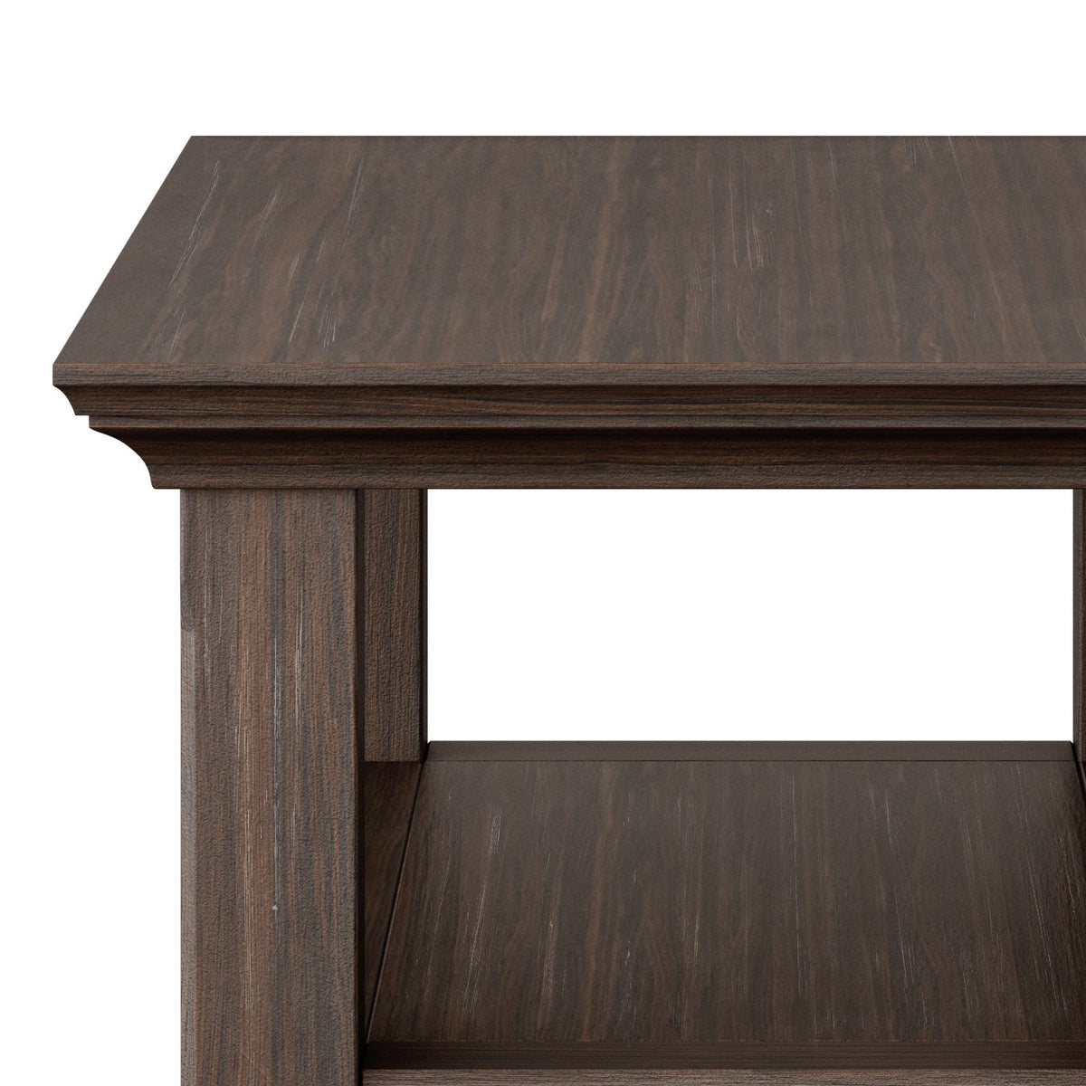 Acadian Solid Wood Narrow Side Table in Farmhouse