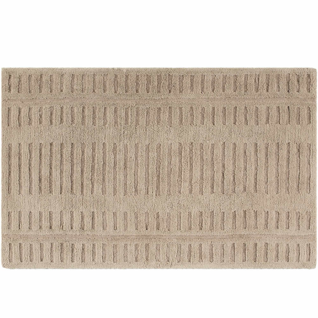 Washable Handmade Wool Rug - Brown - Clearance