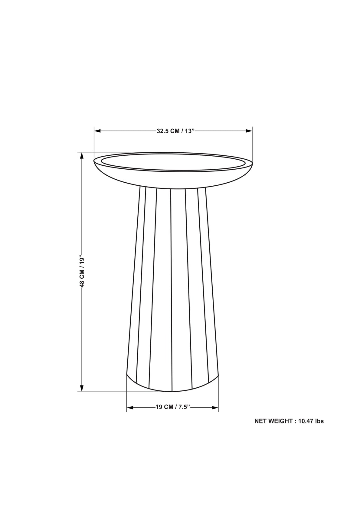 Dayton Wooden Accent Table - Light