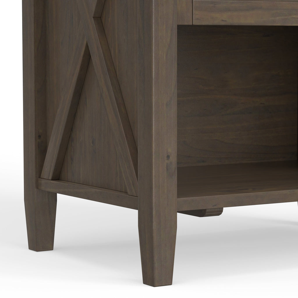 Ela Bedside Table - Smoky