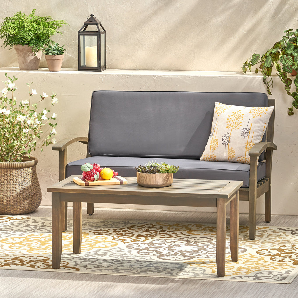 Peyton Love Seat + Coffee Table
