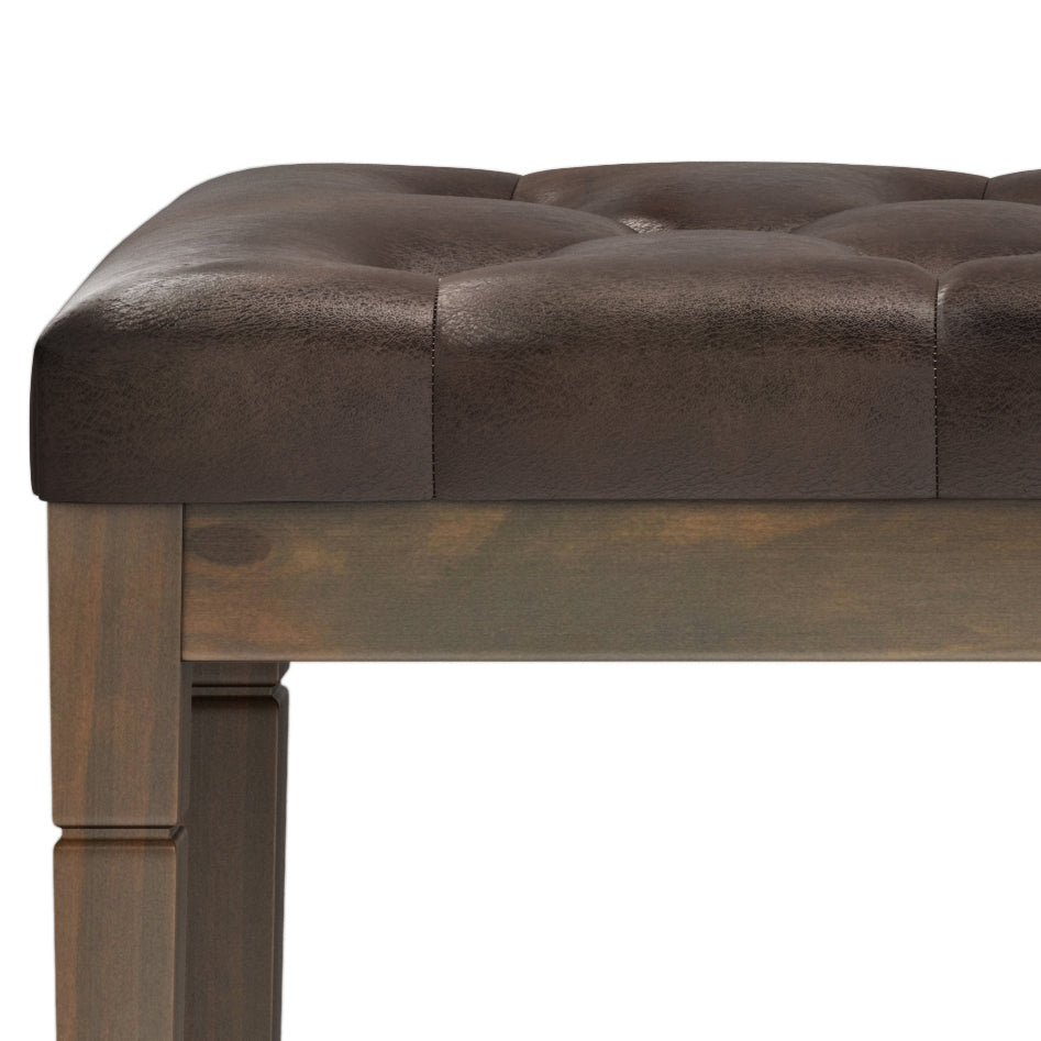 Waverly - Tufted Ottoman Bench - Distressed
