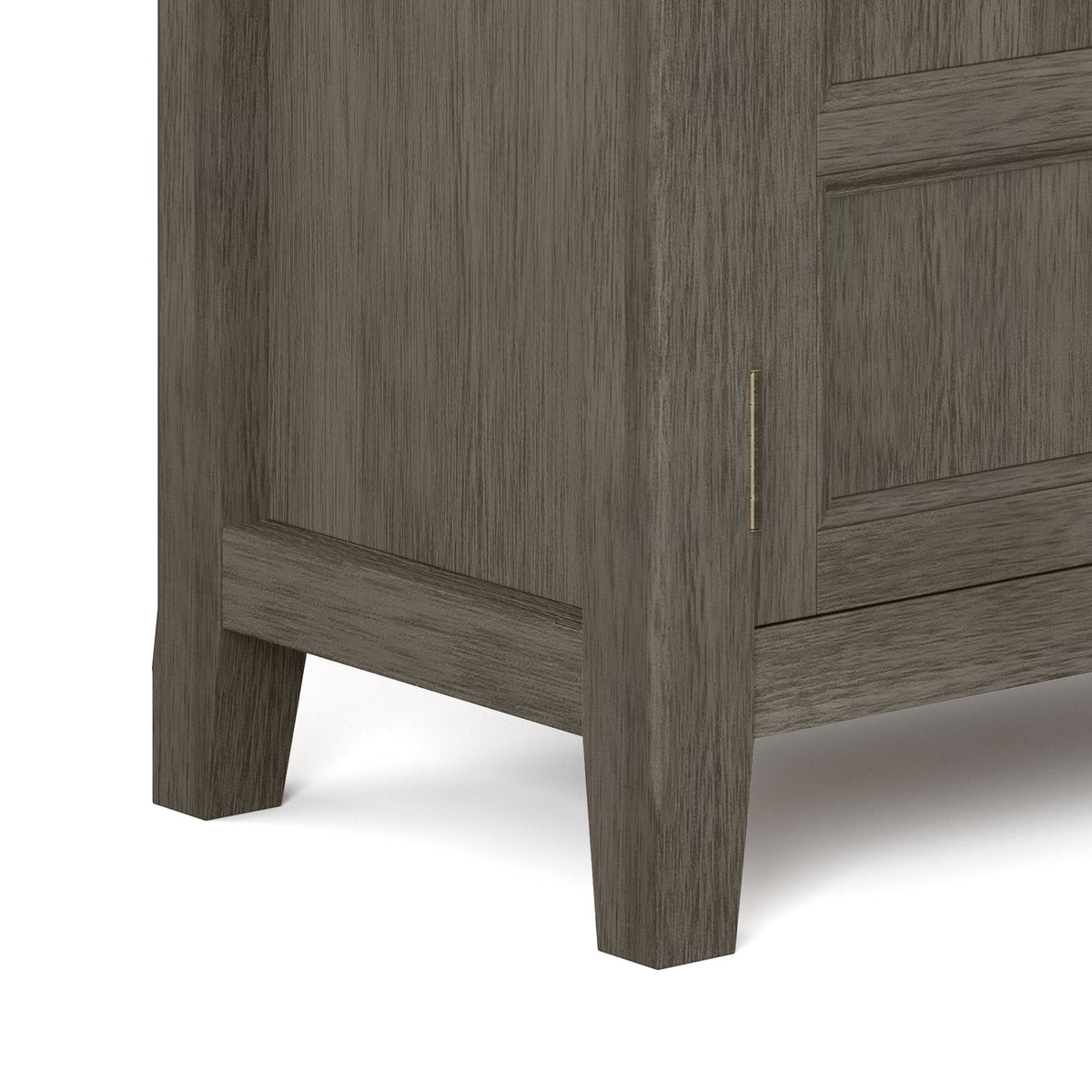 Burlington 30 Inch Wide Solid Wood Low Storage Cabinet in Farmhouse