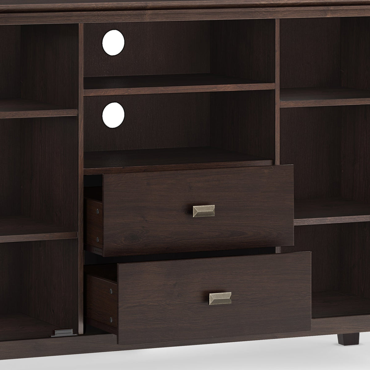 Artisan 53 Inch Wide Solid Wood Tall TV Stand
