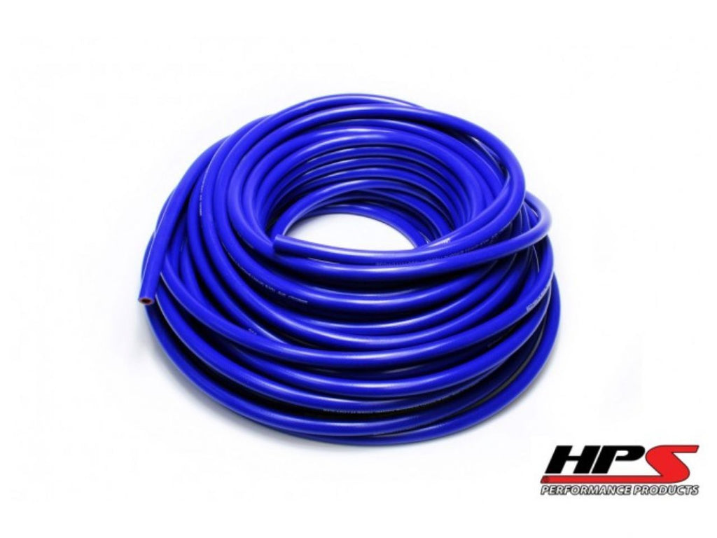 HPS High Temp 5/16"ID(8mm) Reinforced Silicone Heater Hose Blue-50 Ft Roll