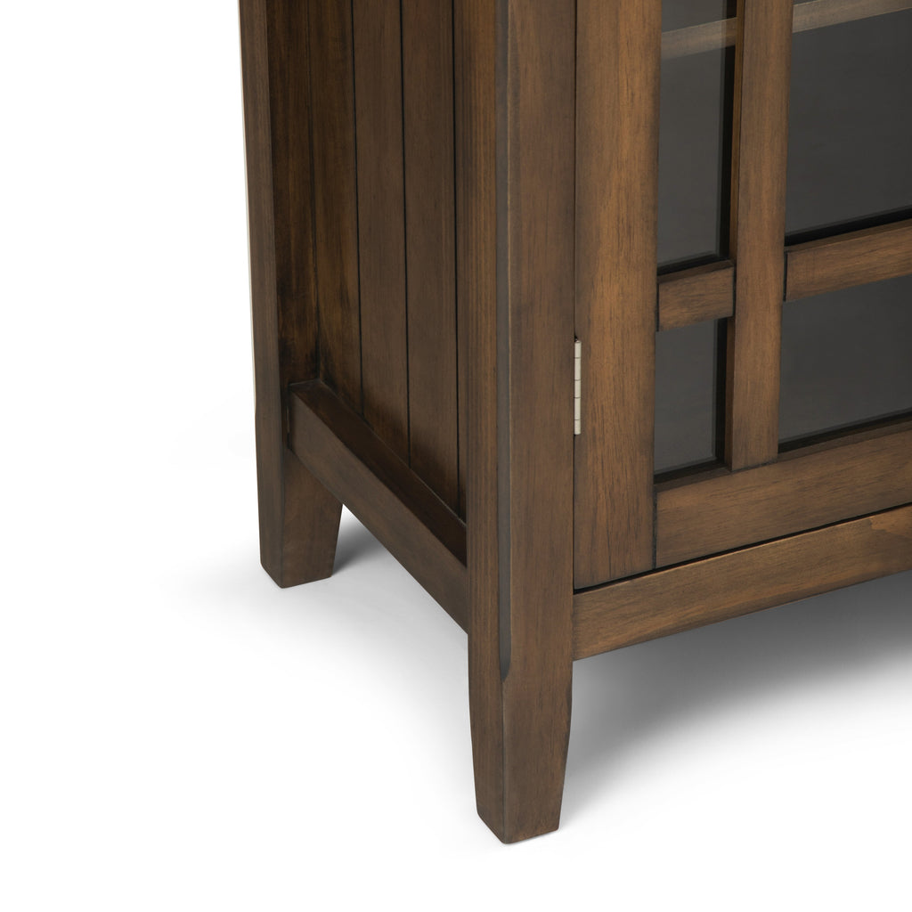 Bedford 39 Inch Wide Solid Wood Medium Storage Cabinet in Rustic