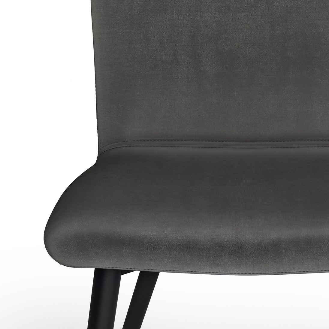 Baylor Dining Chair - Set of 2 - Dark Grey Velvet