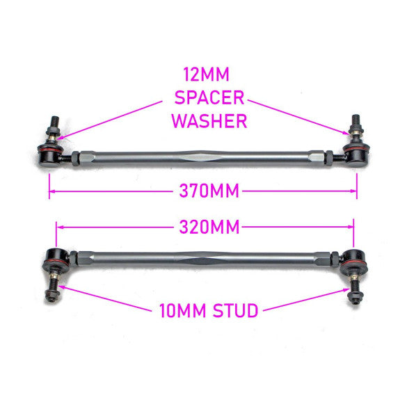 Godspeed Honda Odyssey Front Anti-Sway Bar Adjustable Links, OE Replacement