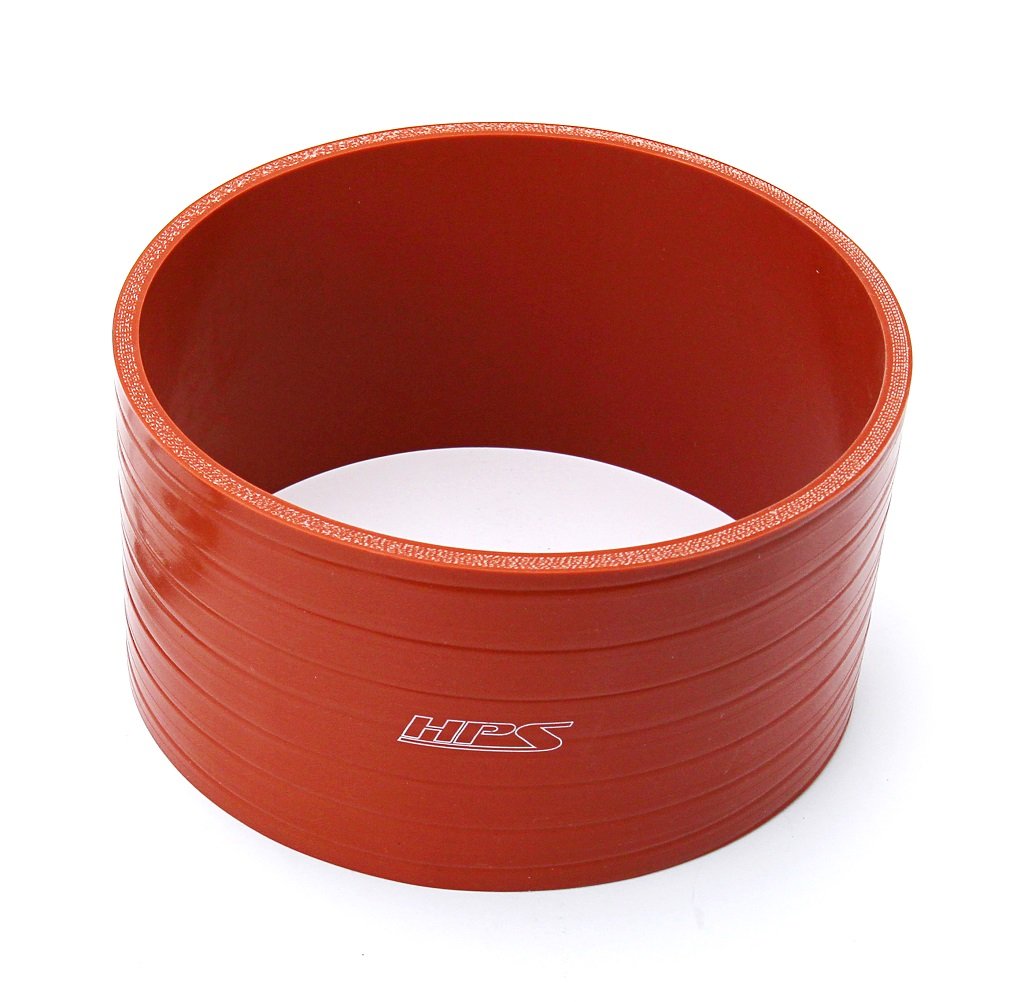 HPS Performance Products HPS 4-1/2" (114mm) ID Silicone Straight Coupler Hose, Ultra High Temp 4-ply Aramid Reinforced, Max. Temperature Rating 500F