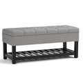 Saxon Storage Ottoman Bench - Dove