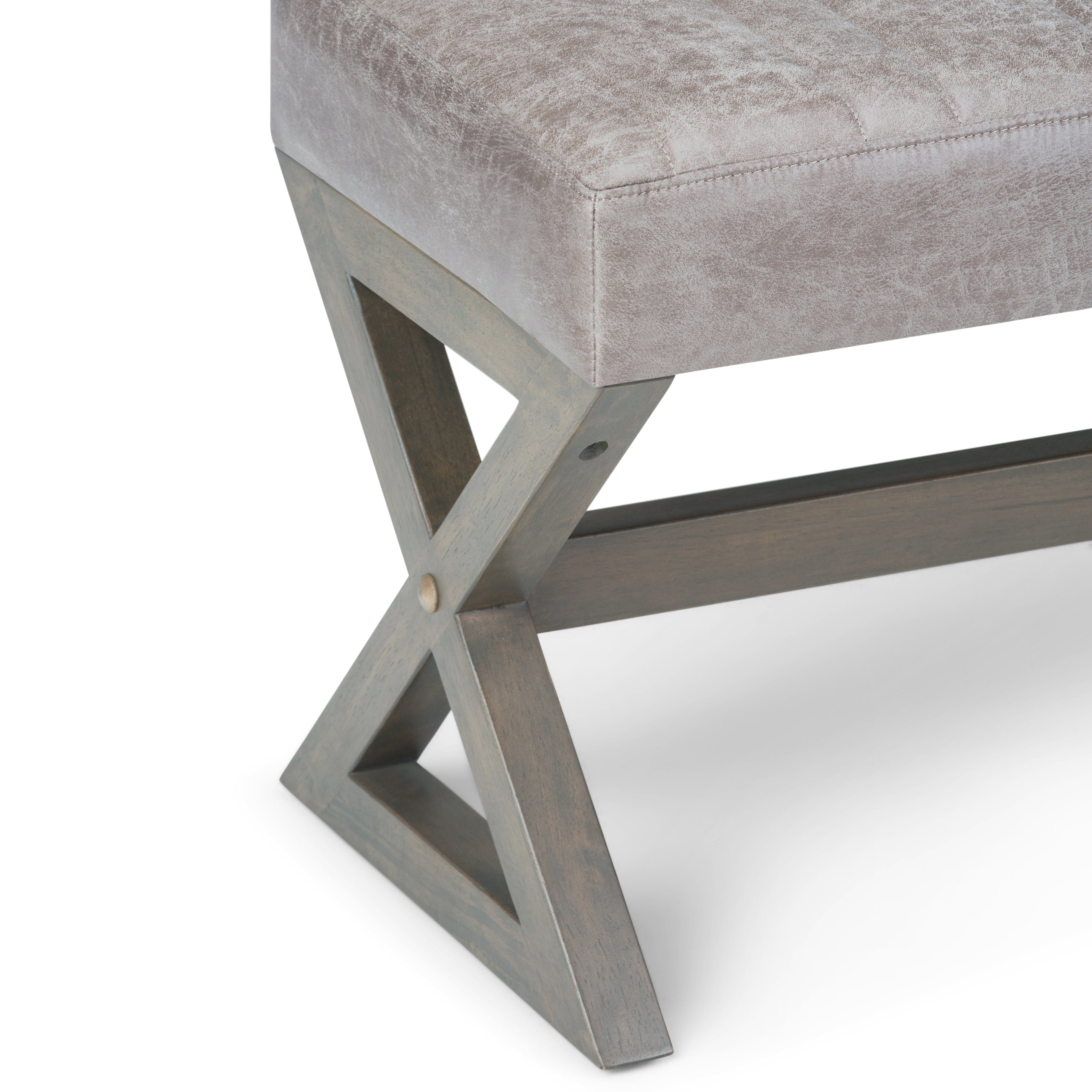 Salinger Large Ottoman Bench - Distressed