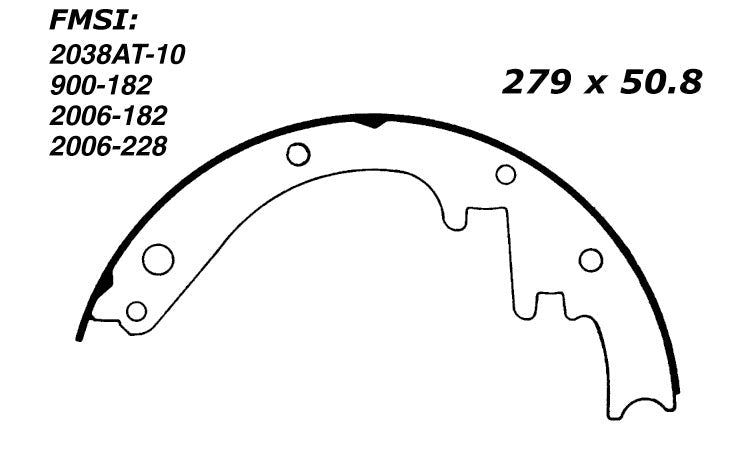 Porterfield Brake Shoes for 1960 CHEVROLET CORVETTE