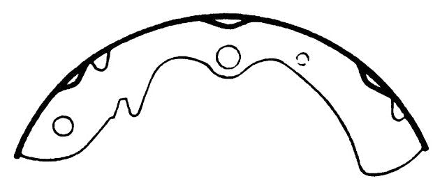 Porterfield Brake Shoes for 1972 MAZDA RX 3