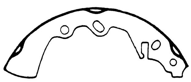 Porterfield Brake Shoes for 1980 MAZDA 626
