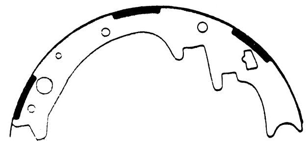 Porterfield Brake Shoes for 1989 DODGE DAKOTA 2WD 10" Rear Shoe