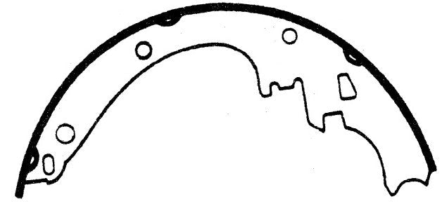 Porterfield Brake Shoes for 1973 PONTIAC LE MANS Wagon
