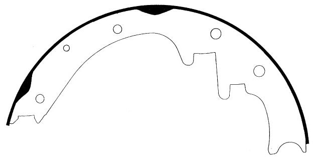 Porterfield Brake Shoes for 1995 JEEP CHEROKEE with 10" Rear Shoe