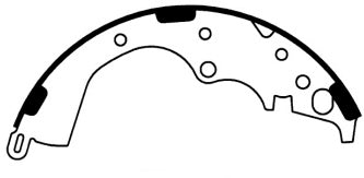 Porterfield Brake Shoes for 2017 TOYOTA TACOMA 4WD  6 Lug