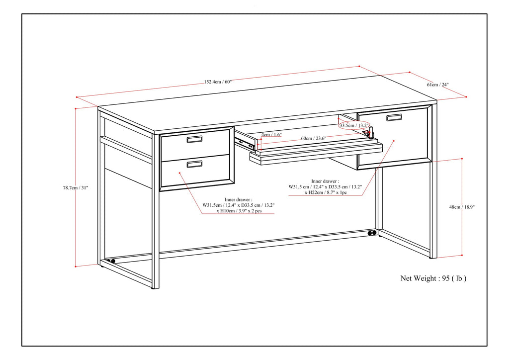 Richmond Rustic Desk