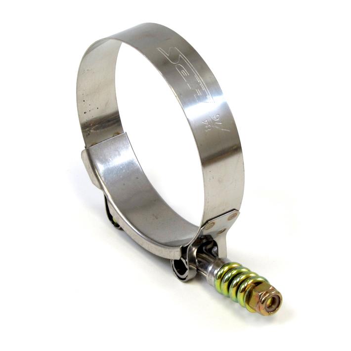 HPS Performance Products HPS Stainless Steel Spring Loaded T-Bolt Hose Clamp SAE 140 for 5" ID hose - Effective Size: 5.24"-5.55"