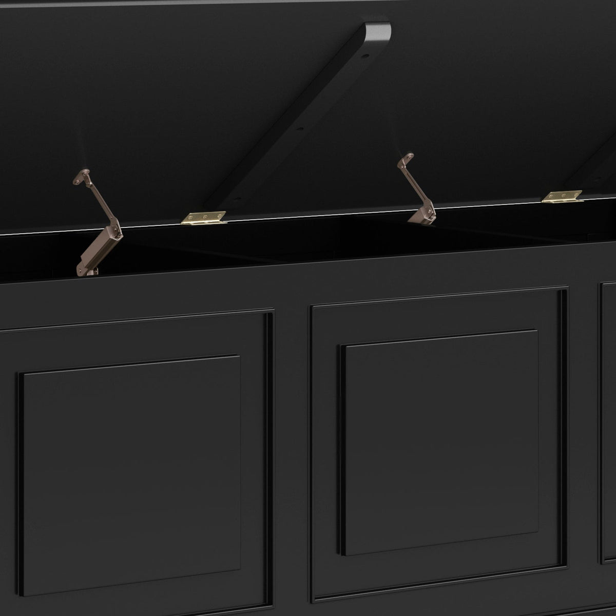 Connaught 51 Inch Wide Solid Wood Storage Bench Trunk