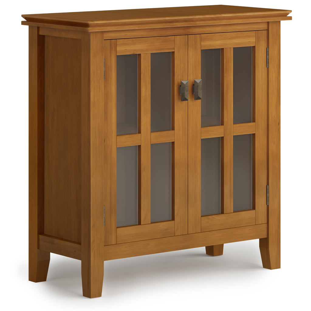 Artisan 30" Wide Solid Wood Low Storage Cabinet in Light Golden
