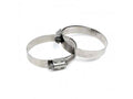 HPS Performance Products HPS Stainless Steel Worm Gear Liner Hose Clamp SAE 64 2pc Pack 3-9/16" - 4-1/2" (91mm-114mm)