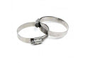 HPS Performance Products HPS Stainless Steel Worm Gear Liner Hose Clamp SAE 44 2pc Pack 2-5/16" - 3-1/4" (59mm-83mm)