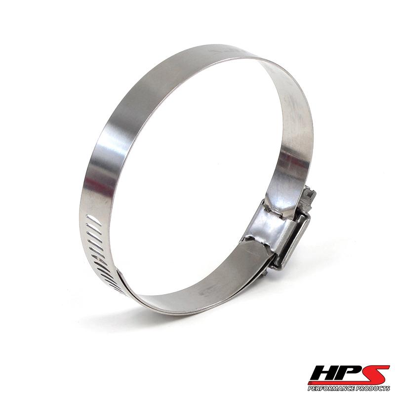 HPS Performance Products HPS Stainless Steel Worm Gear Liner Hose Clamp SAE 60 2pc Pack 3-5/16" - 4-1/4" (84mm-108mm)
