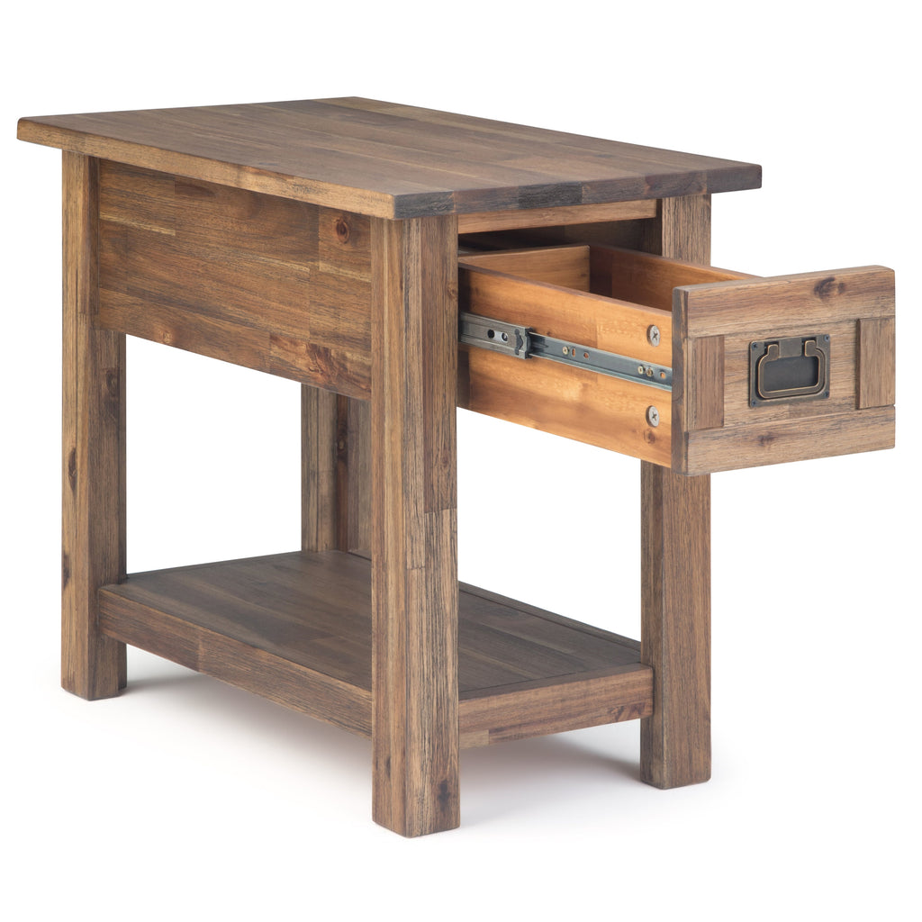 Monroe - Narrow Side Table - Rustic