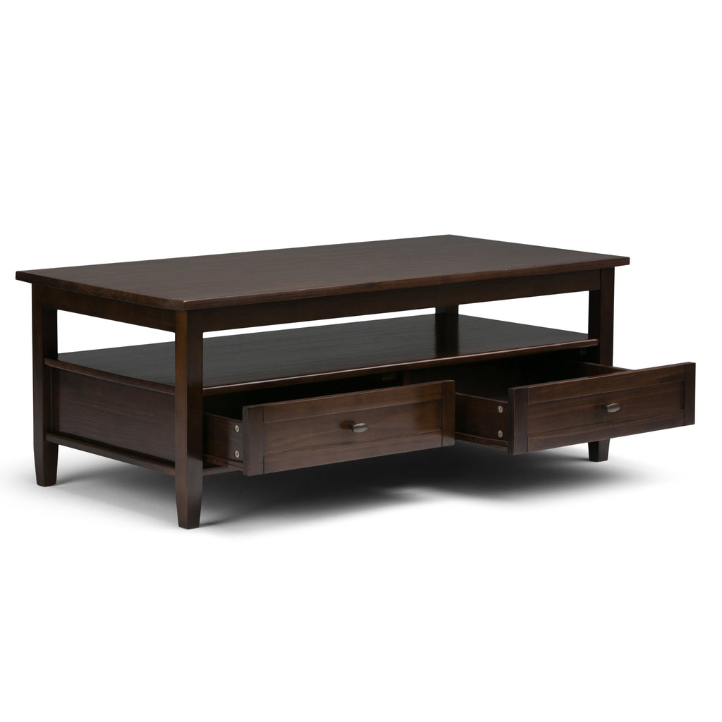 Warm Shaker Solid Wood Transitional Coffee Table