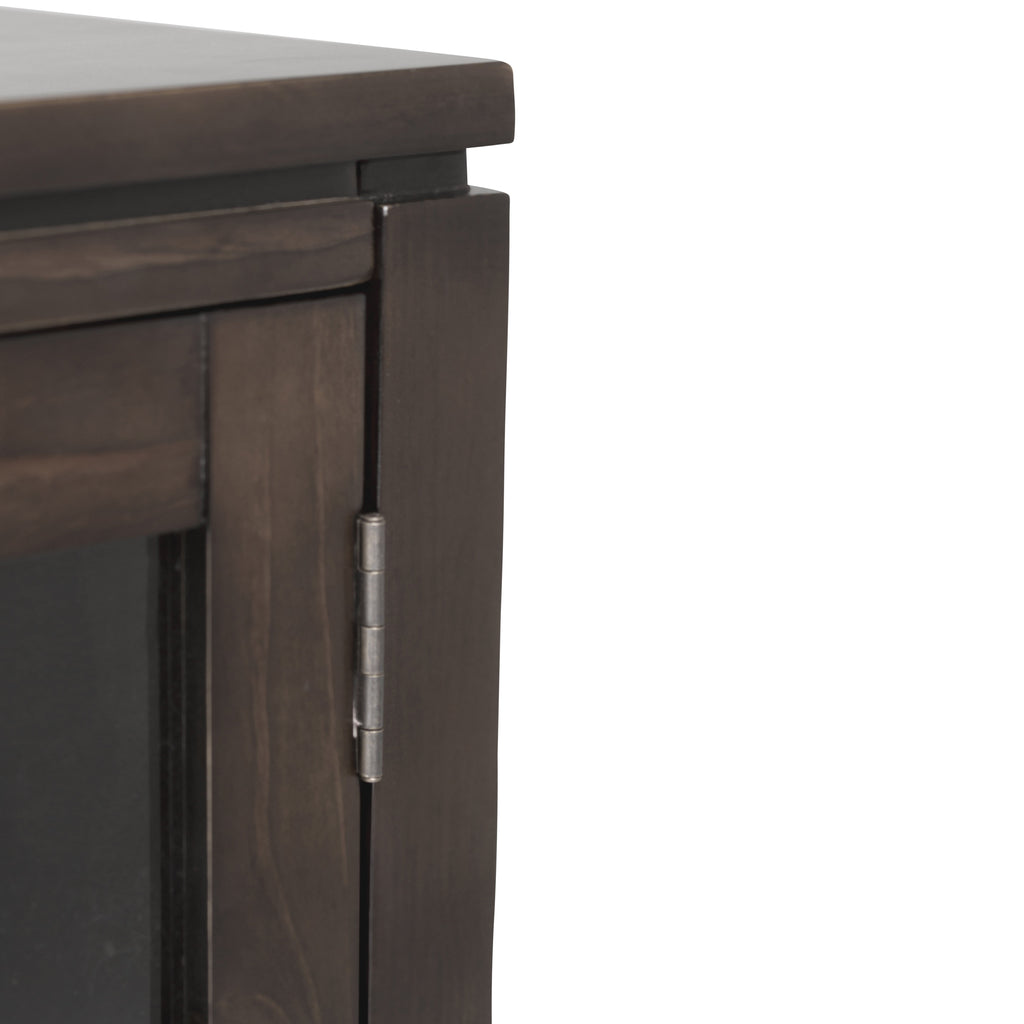 Cosmopolitan 72 Inch Wide Solid Wood TV Stand in Mahogany