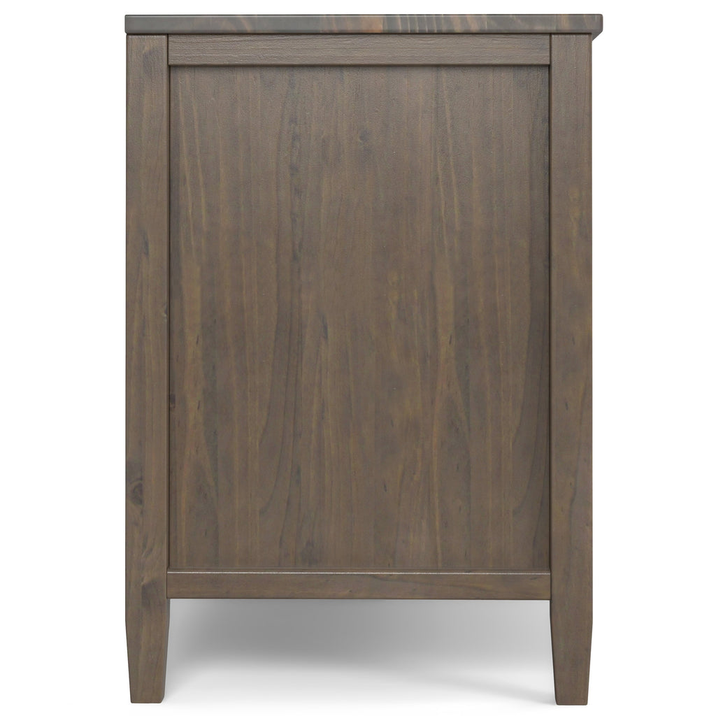 Ela 72 Inch Wide Solid Wood TV Stand in Smokey