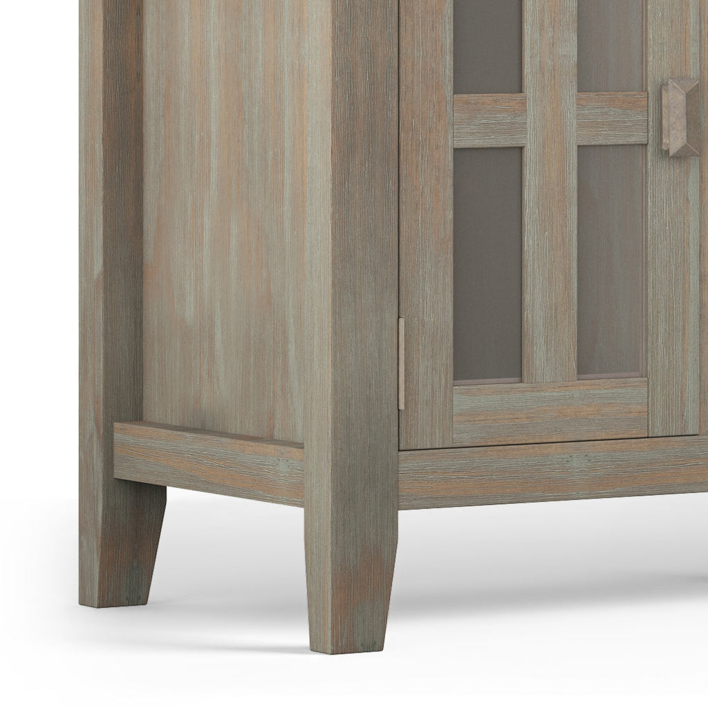 Artisan 72 Inch Wide Solid Wood TV Stand in Distressed