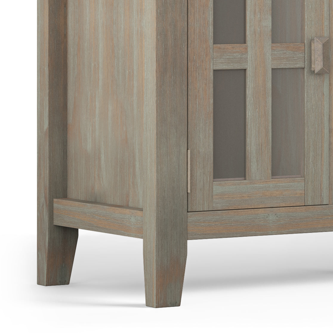 Artisan 72 Inch Wide Solid Wood TV Stand in Distressed