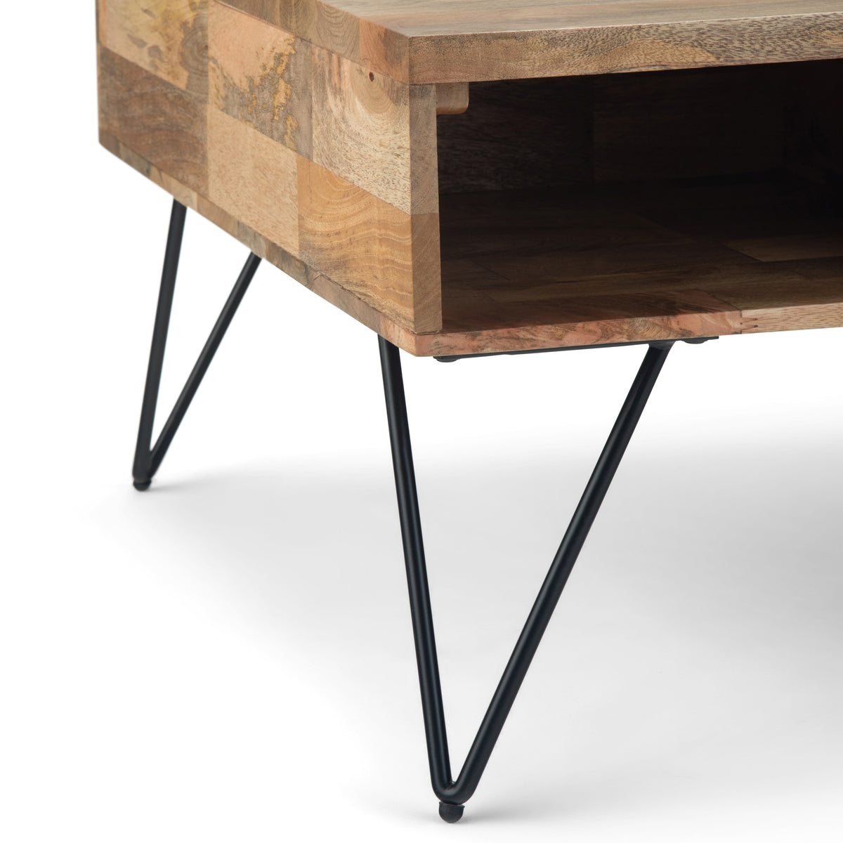 Hunter 32 Inch Wide Solid Mango Wood Lift Top Square Coffee Table