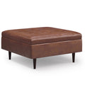 Shay Mid-Century Large Square Coffee Table Storage Ottoman