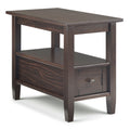 Warm Shaker Solid Wood Transitional Narrow Side Table
