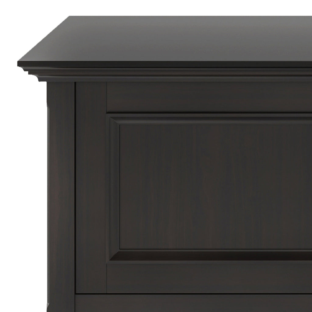 Amherst 72 Inch Wide Solid Wood Low TV Stand in Hickory