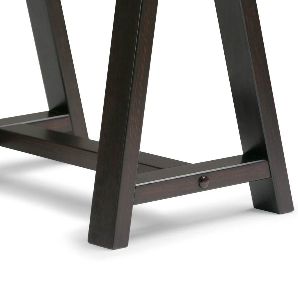 Sawhorse Desk - Dark Chestnut