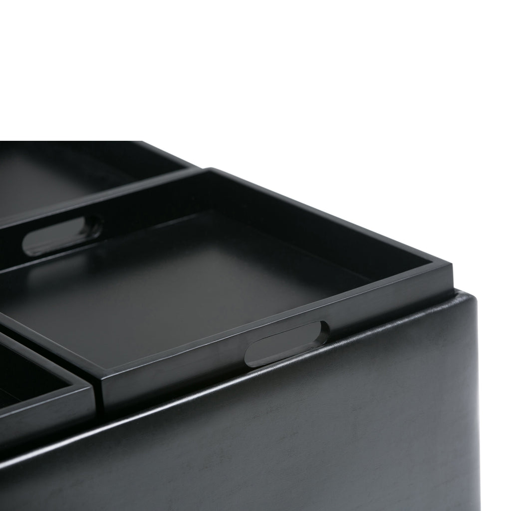 Avalon Square Coffee Table Storage Ottoman