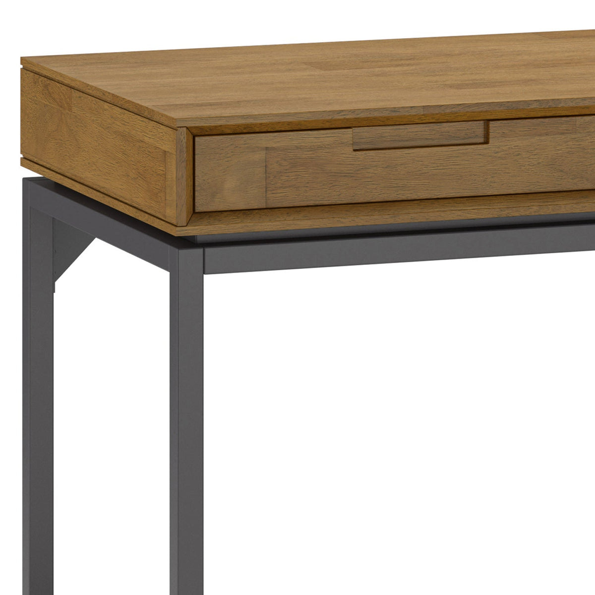 Banting - Mid Century Wide Desk - Medium Saddle
