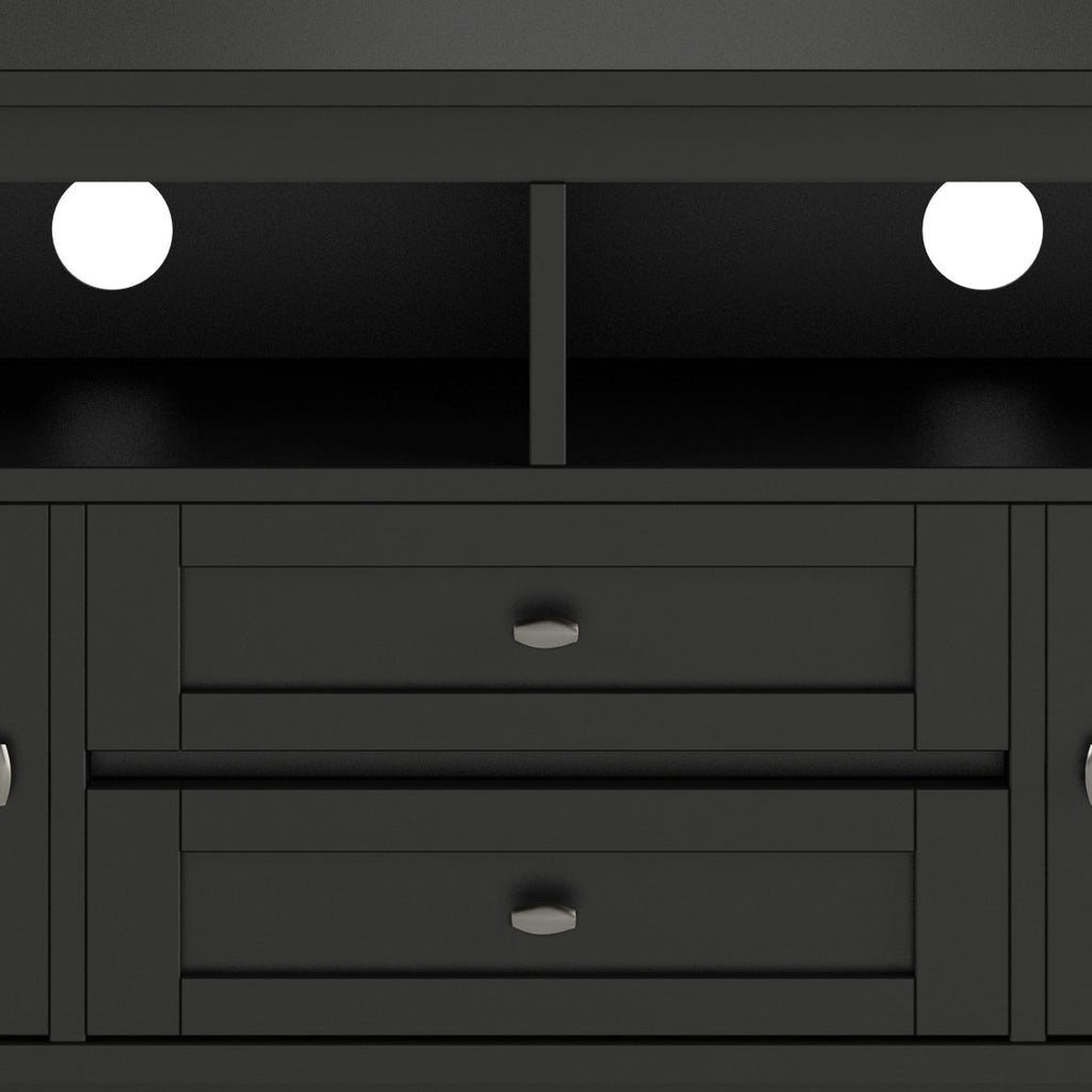 Warm Shaker 72 Inch Wide Solid Wood TV Stand