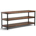 Skyler 60 Inch Wide Solid Mango Wood TV Stand in Dark