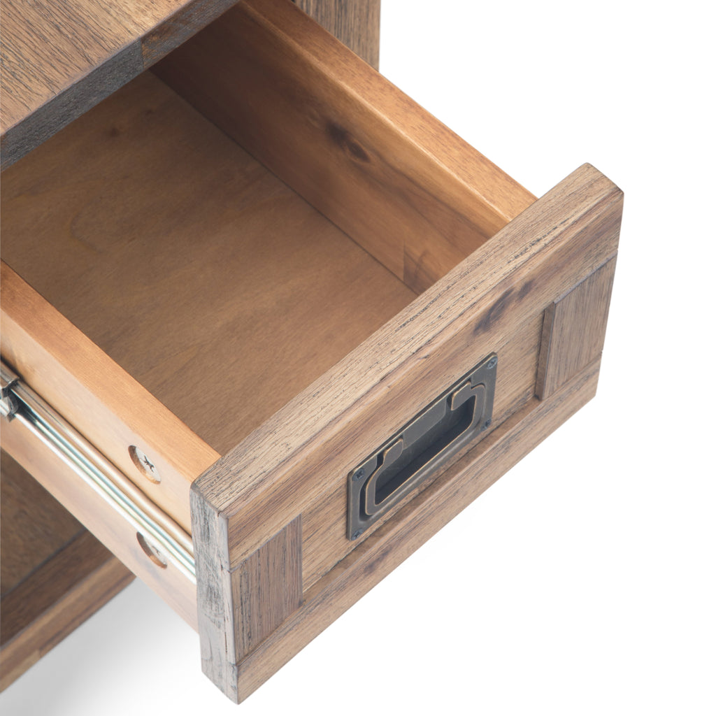 Monroe - Narrow Side Table - Rustic