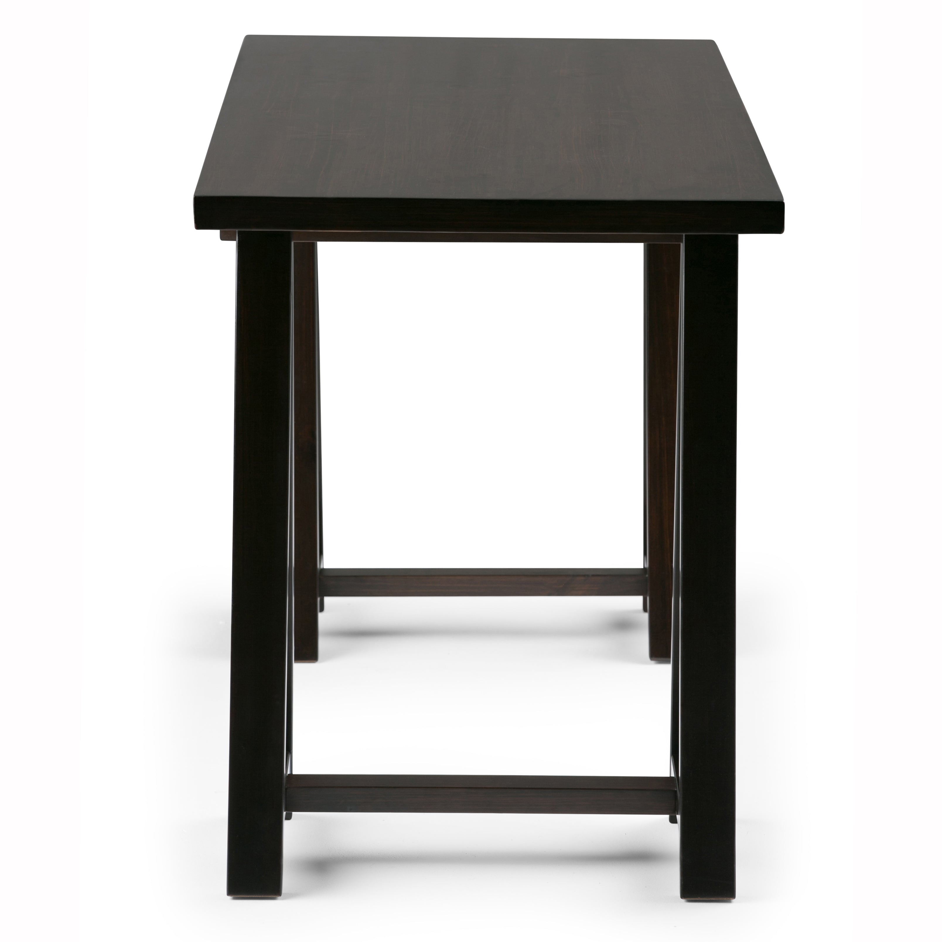Sawhorse Desk - Dark Chestnut
